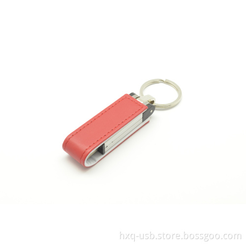 2014 USB Drive with Leather Material USB Memory Card
